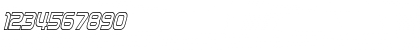 Zebulon Condensed Hollow Italic Font Zebulon Condensed Hollow Italic Font