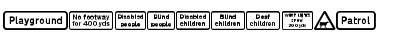 Road Caution Signs UK Part 1 Regular Font Road Caution Signs UK Part 1 Regular Font