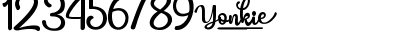 Yonkie Regular Font