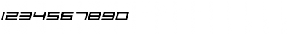 F-Zero GX Menu Font OblSemiRnd Italic Font