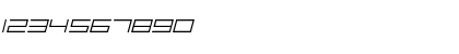 F-Zero GX Menu Font Thin Italic Font
