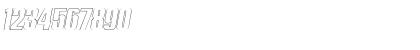 Navada Outline Italic Demo Outline Italic Font
