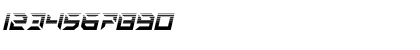 Zero Prime Halftone Italic Italic Font