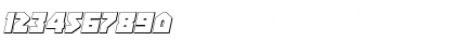 Arctic Guardian 3D Italic Italic Font