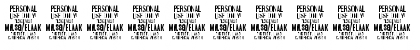 Blaak Thin PERSONAL USE Regular Font Blaak Thin PERSONAL USE Regular Font
