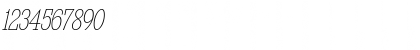 Kingsbridge Condensed UltraLight Italic Font