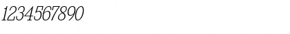 Kingsbridge SemiCondensed ExtraLight Italic Font