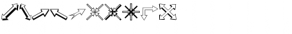Pointers outline Regular Font