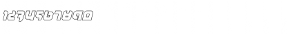 Combat Droid Outline Italic Outline Italic Font