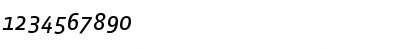 VistaSansRegItalic Regular Font