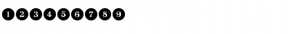 CircledNumbers Bold Font CircledNumbers Bold Font