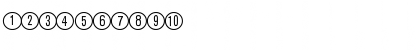 CircledNumbers DB Regular Font CircledNumbers DB Regular Font