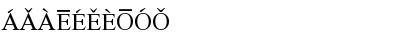 Chinese Pinyin Cap Regular Font