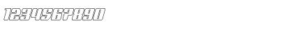 Quasar Pacer Outline Italic Outline Italic Font