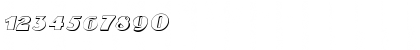 Aafia 3D Italic Font