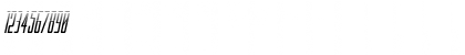 Blue Cobra Halftone Italic Regular Font