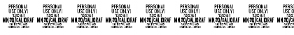 Caligraf Thin PERSONAL USE Regular Font