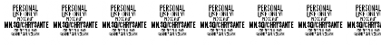 Chrysante PERSONAL USE Thin Font