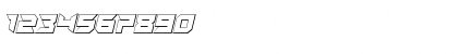 Dagger Dancer 3D Italic Regular Font Dagger Dancer 3D Italic Regular Font