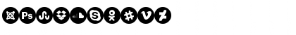 font 100 icons Regular Font