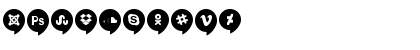 Icons Social Media 14 Regular Font Icons Social Media 14 Regular Font