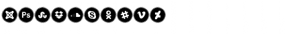 Icons Social Media 15 Regular Font Icons Social Media 15 Regular Font