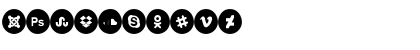 Icons Social Media 8 Regular Font Icons Social Media 8 Regular Font