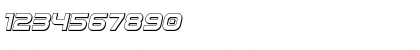 Omega Flight 3D Italic Regular Font Omega Flight 3D Italic Regular Font