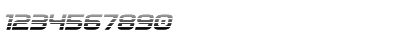 Omega Flight Gradient Italic Regular Font