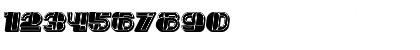 Reverse Filled Italic Font
