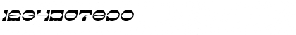 The Machine Gun Italic Font The Machine Gun Italic Font