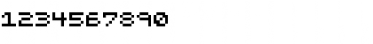 Pixelated Regular Font