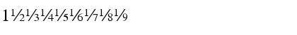 SeriFractions Regular Font