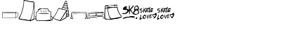 skatelove ( tour 2009) Regular Font