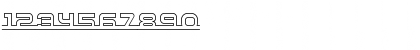 Connected Hollow Regular Font