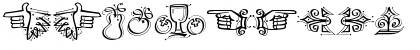 DF Calligraphic Ornaments Regular Font DF Calligraphic Ornaments Regular Font