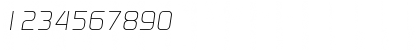 Digital-Serial RegularItalic Font Digital-Serial RegularItalic Font
