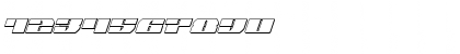 Joy Shark Outline Italic Outline Italic Font