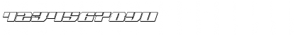 Joy Shark Outline Semi-ConItal Outline Semi-Condensed Italic Font