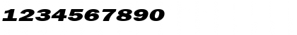 FrancisGothicExtended Italic Font FrancisGothicExtended Italic Font