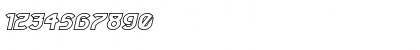 Futurex Phat Outline Italic Font