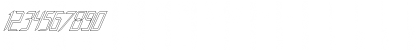 FZ DIGITAL 8 HOLLOW ITALIC Normal Font FZ DIGITAL 8 HOLLOW ITALIC Normal Font