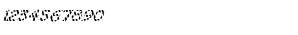 FZ JAZZY 7 STRIPED ITALIC Normal Font