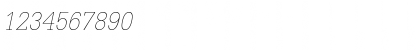 Glypha LT Thin Italic Font