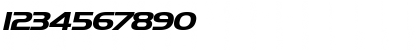 HanzelWide BoldItalic Font HanzelWide BoldItalic Font
