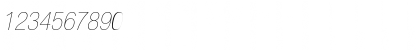 Helvetica Neue LT Com 27 Ultra Light Condensed Oblique Font