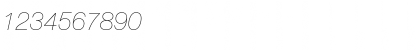 Helvetica Neue UltraLight Italic Font