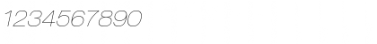 Helvetica23-ExtendedUltraLight Ultra LightItalic Font