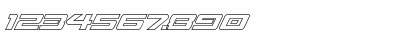 Sabre Shark Outline Outline Font