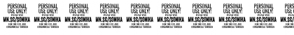 Sonika PERSONAL USE Bold Italic Font